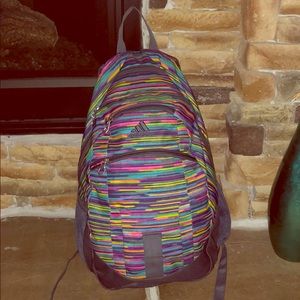 Adidas multi colored backpack!